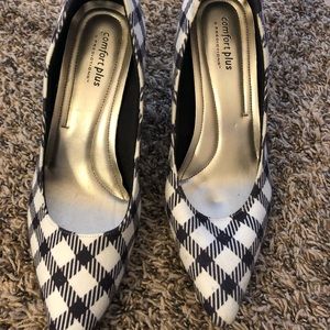 Black and white checkered low heels!